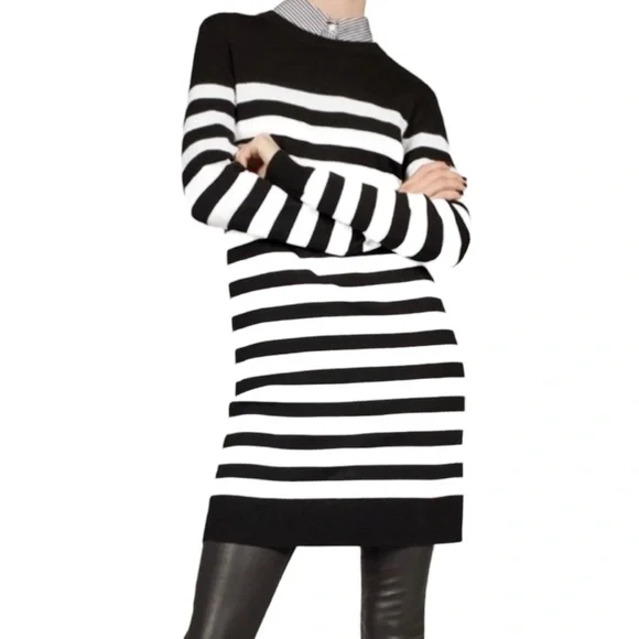 slub knit mini dress Metallic Knit Mini Dress main image 0
